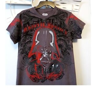 NWOT Star Wars Darth Vader Graphic T-Shirt Men's Small Mad Engine Black& Red Tee